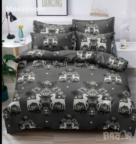 Различни цветове коледно спално бельо , снимка 5 - Спално бельо - 48179590