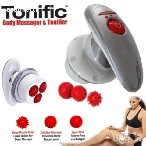 🍊 Tonific Антицелулитен Масажор (3 в 1) – Тройни Глави, 2700+ Оборота/мин, снимка 3 - Масажори - 52552648
