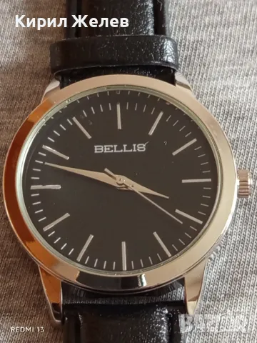 Чисто нов дамски часовник BELLIS QUARTZ с кожена каишка стилен дизайн 49820