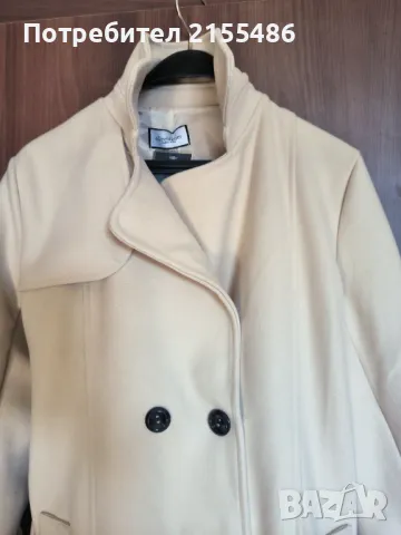 Ново дамско бежово палто, снимка 4 - Палта, манта - 48133647