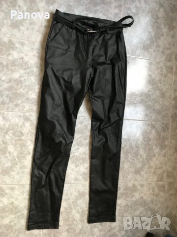 Продавам чисто нов елестичен панталон имитеращ кожа , снимка 13 - Панталони - 37550560