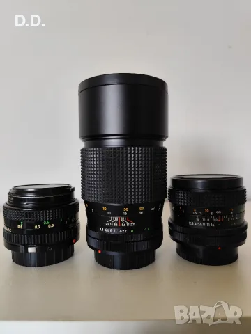 Обективи Canon FD - 50mm F1.8 / 28mm F2.8 / 200mm F3.3