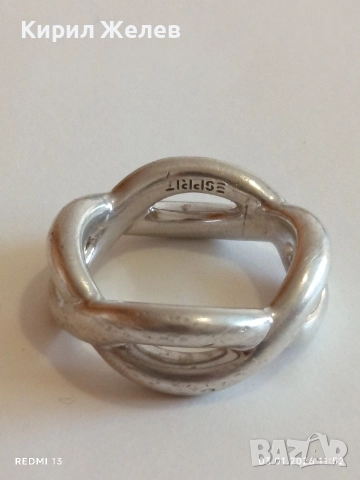 Дизайнерски сребърен пръстен ESPRIT тип възел Арт марково бижу 52696, снимка 8 - Пръстени - 52961941