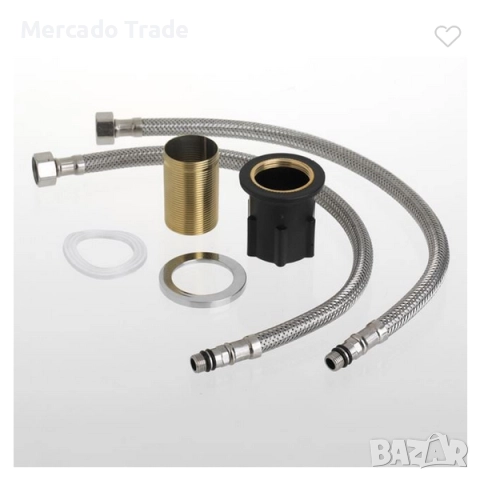 Кухненски смесител за мивка, Неръждаема стомана, Сребрист , снимка 3 - Смесители - 52122033