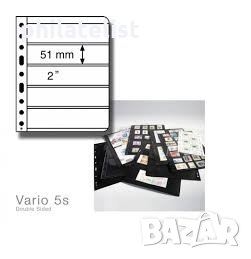 Leuchtturm Vario листи за марки с 5 реда , опаковка 5 бр, снимка 1 - Филателия - 35299382