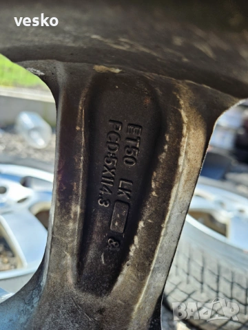 Алуминиеви джанти за honda 17-ки 5х114.3 , снимка 6 - Гуми и джанти - 54301513