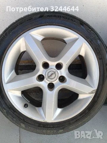 Алуминиеви джанти Опел Зафира астра 17 5х110 с нови летни гуми 225/45/17, снимка 4 - Гуми и джанти - 49593478