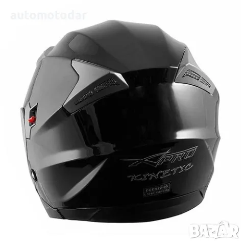 Каска за скутер A-PRO KINETIC BLACK, снимка 3 - Аксесоари и консумативи - 48809705