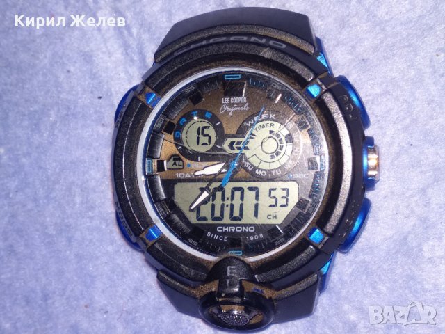 LEE COOPER ORIGINAL HRONO РЯДЪК МОДЕЛ МАРКОВ ЕЛЕКТРОНЕН КВАРЦОВ ЧАСОВНИК РАБОТЕЩ 37116, снимка 11 - Мъжки - 40443771