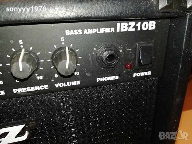 IBANEZ IBZ10B L bass ampli-КИТАРЕН УСИЛВАТЕЛ ОТ ГЕРМАНИЯ 0402231913, снимка 6 - Ресийвъри, усилватели, смесителни пултове - 39555259