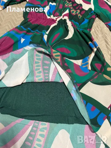 Цветна дамска рокля - one size, снимка 3 - Рокли - 48688210