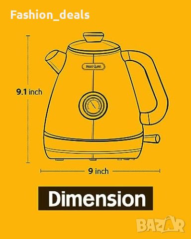 Нова Електрическа безжична кана 1,7 литра 2200W топла вода бързо нагряване Чайник, снимка 4 - Други - 42412625