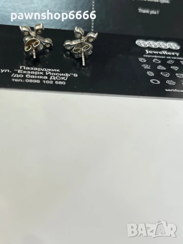 Сребърни обеци 925, снимка 6 - Обеци - 50892361