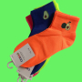 Дамски/юношески спортни чорапи с авокадо в неонови цветове, снимка 5