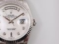 Унисекс часовник Rolex Day-Date 36 White Gold Mother of Pearl с автоматичен механизъм, снимка 2