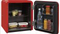 Хладилник мини бар Exquisit RKB 05-14 A + Rot, 48л, Ретро дизайн, 103 kWh/година, Червен/ Черен/ Бял, снимка 3