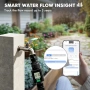 Нов смарт WiFi Bluetooth водомер за градина двор маркуч дебит и разход на вода, снимка 4