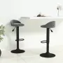 vidaXL Бар табуретки, 2 бр, тъмносиви, кадифе, снимка 2