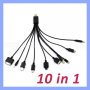 10 in 1 Универсален USB адаптер за iPhone, Android и много други, снимка 1 - USB кабели - 29926394