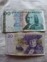 Две банкноти Швеция 20 и 100 крони