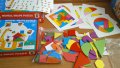 Нов модел 8в1 дървена мозайка с шаблони / дървени играчки, снимка 3