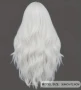 Красива бяла перука+подарък!, снимка 4