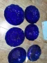 Синьо стъкло 6 бр. купучки/ на ягоди/, снимка 4