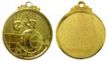 Медал 5 см волейбол с трикольорна лента. Предлага се в три цвята: златен, сребърен и бронзов. Медалъ, снимка 2