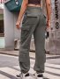 Свободни модни дамски карго дънки с шнур и джобове, 5цвята - 023 , снимка 16