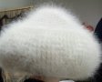 Дамски,ръчно плетени, зимни шапки от вълна,ангора,мохер,мерино, снимка 15