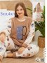 Дамски пижами от велсофт и полар , снимка 1 - Пижами - 38507814