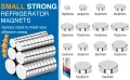 Супер силни нови неодимови дискови малки мощни магнити 3 мм. за хладилник строителни научни офис, снимка 5