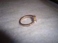 НЕЖНО ФИНО ЗЛАТИСТО КРИСТАЛНО АРТ ПРЪСТЕНЧЕ 27610, снимка 5