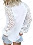 Дамски лек пуловер с дълги ръкави и дантелено деколте, 5цвята - 023, снимка 2