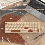 MAMBASNAKE V300 Retro 108 клавишна кабелна клавиатура с RGB подсветка, снимка 8