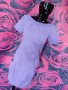 Лилава къса рокля спортен тип с цип на гърба М, снимка 1 - Рокли - 37559198