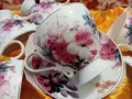 Комплект чаши от костен порцелан, снимка 2
