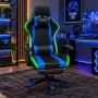Геймърски стол с RGB LED осветление и дистанционно – Ергономичен дизайн, регулируеми подлакътници и , снимка 1