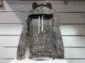 Нов детски леопардов суичър с ушички, снимка 3