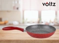 Тиган Voltz , 20см./24см./26см./28см.,  Мраморно покритие, Индукция, Червен, снимка 2
