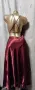 М Дълга сатенена нощница в бордо , снимка 3