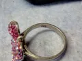 СКЪПОЦЕНЕН СРЕБЪРЕН ПРЪСТЕН ПЕПЕРУДА СРЕБРО 925 с РОЗОВ ЕМАЙЛ и РАЗНОЦВЕТНИ КАМЪНИ 47981, снимка 8