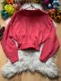 Розов кроп пуловер Н&М, снимка 1 - Блузи с дълъг ръкав и пуловери - 38958381