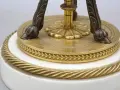 Франция 1800-те/19см-1кг/стара френска фигурална пиедестална ваза/бронз-мрамор, снимка 12