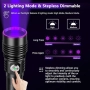 Нов Ръчен UV фенер 30W 365nm с регулируема яркост и алуминиев корпус, снимка 6