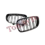 Двойни бъбреци БМВ BMW E81 E87 E82 E88 2007–2011 Фейслифт Черен Гланц Комплект, снимка 6
