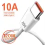 Нов USB Type C кабел 120W 10A 10A Бърз кабел за зареждане мобилен телефон USB кабел за зареждане каб, снимка 1