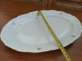 Стар български порцелан Изида  плато чиния елипса, снимка 5