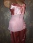 Ann S-Нова прекрасна  розова пижама от сатен и шифон с бродерия 