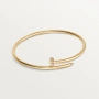 CARTIER Nail Juste un Clou Small Thin Gold Diamonds Гривна Пирон, снимка 10